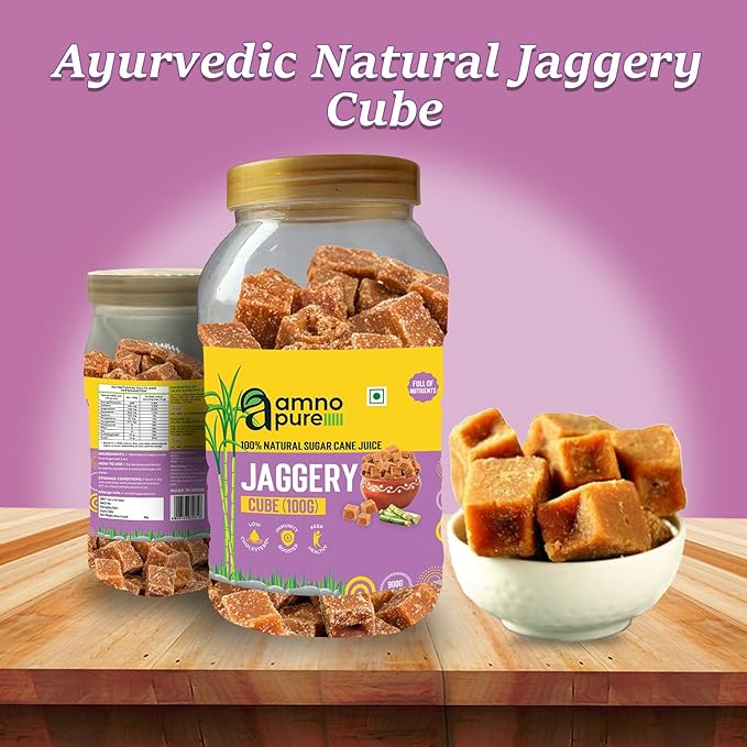Jaggery Soft Pearls/Komal Moti- Natural Sugarcane Amno Pure -Pet Jar 500G Pack
