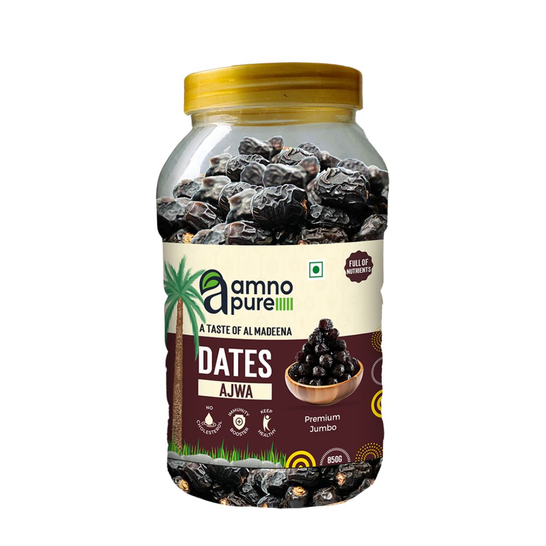 Date Ajwa-Premium Jumbo Natural Soft Amno Pure -Pet Jar 850G Pack