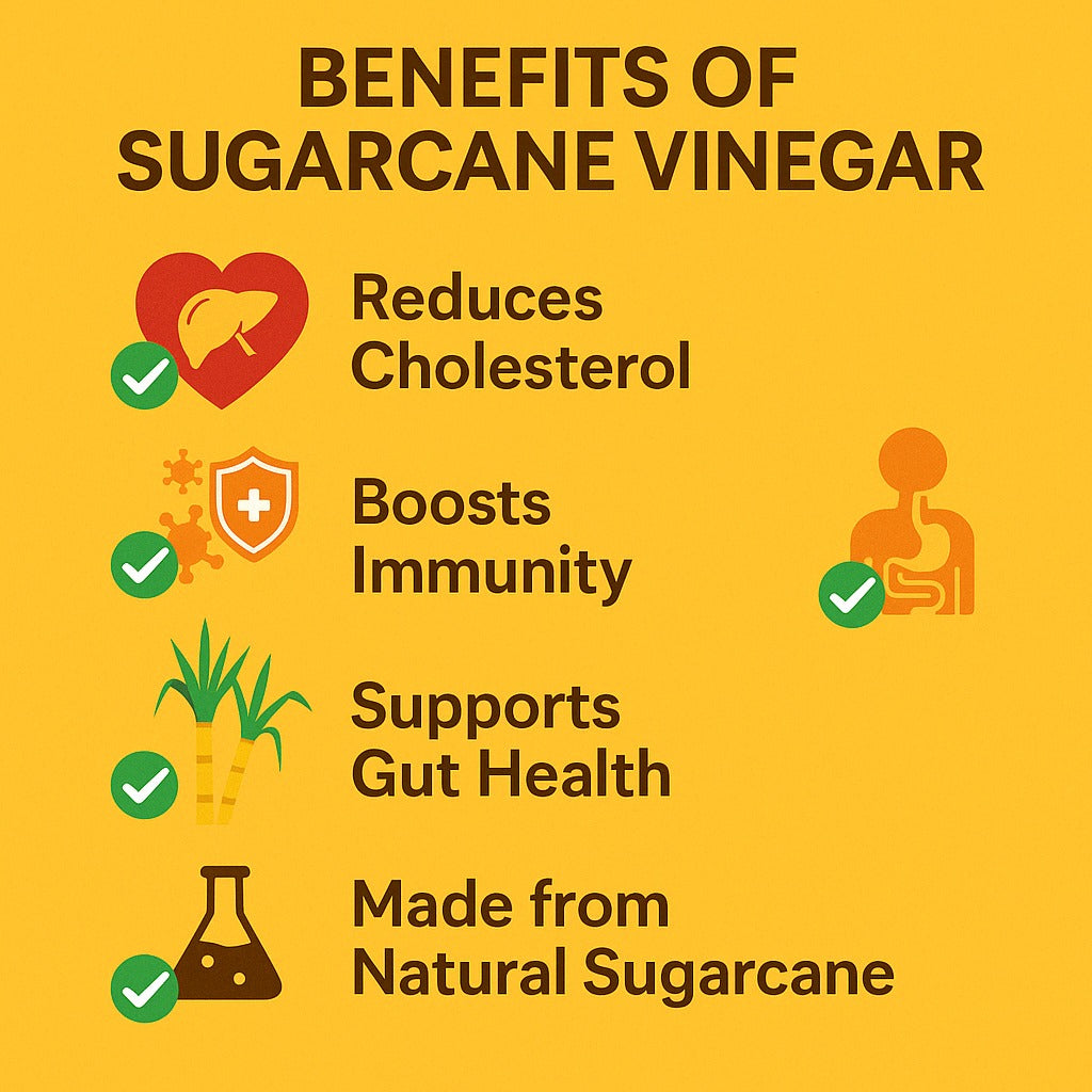 Vinegar Natural Sugar Cane with Mother -600ML Bottle