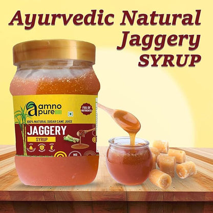 Jaggery  Syrup Natural Sugarcane Amno Pure -Pet Jar 900G Pack