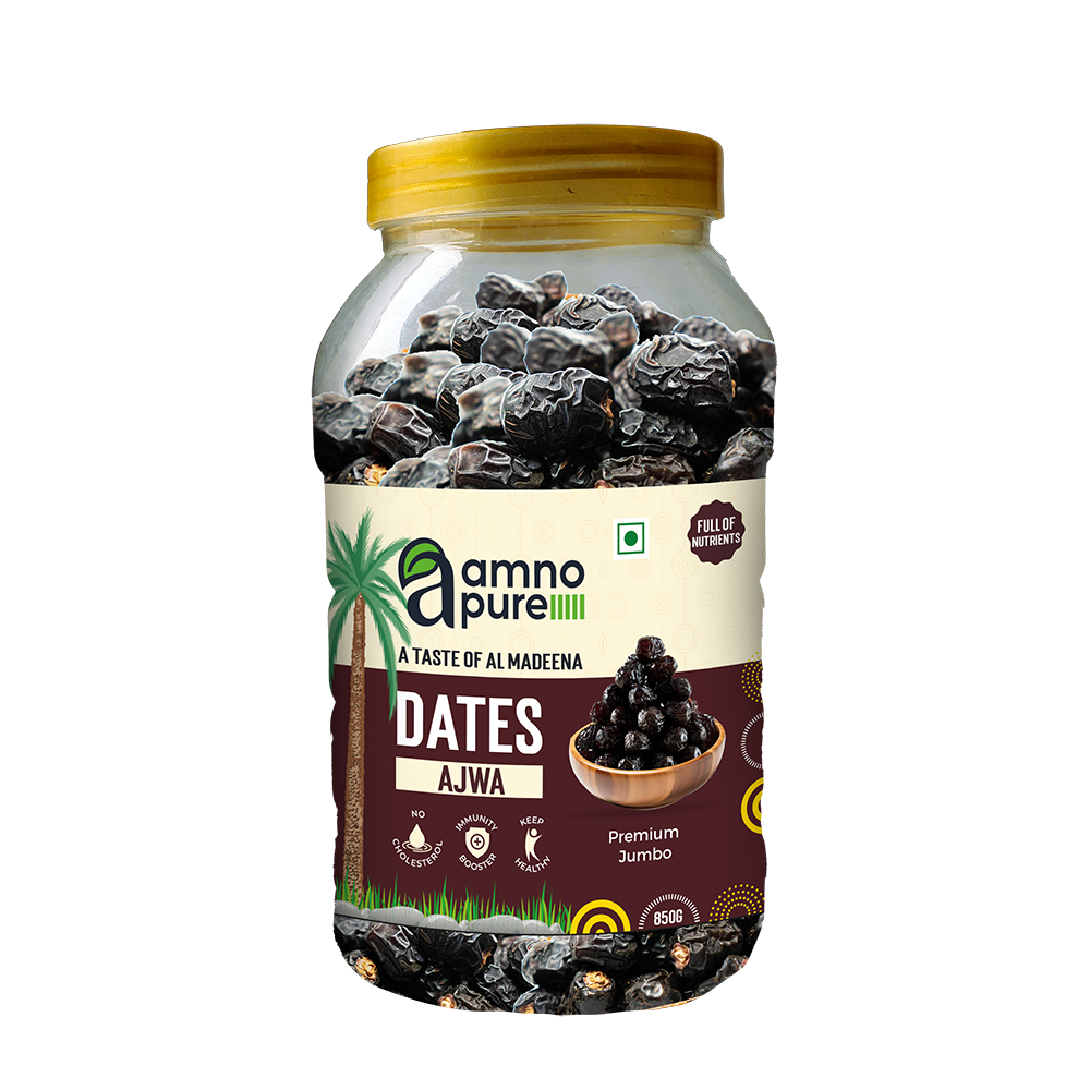 Date Ajwa-Premium Jumbo Natural Soft Amno Pure -Pet Jar 850G Pack