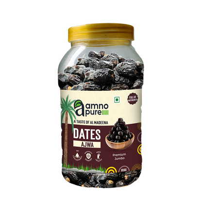 Date Ajwa-Premium Jumbo Natural Soft Amno Pure -Pet Jar 850G Pack