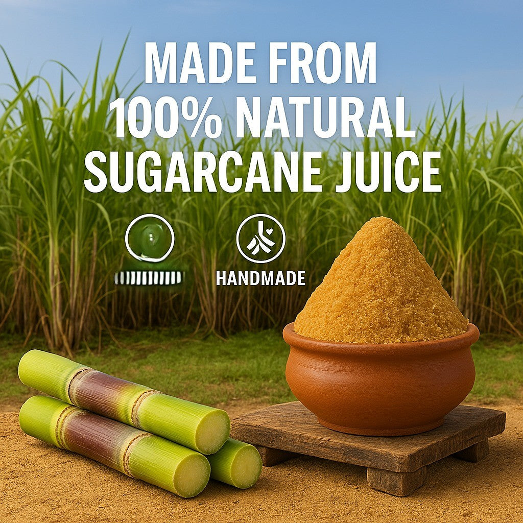 Shakkar / Natural Jaggery Powder Filtered Sugarcane Amno Pure -Pouch 900G Pack