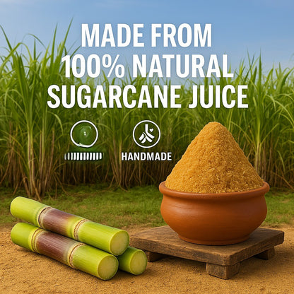 Shakkar / Natural Jaggery Powder Filtered Sugarcane Amno Pure -Pouch 900G Pack